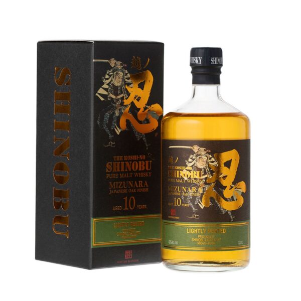 shinobu pure malt 10 years lightly peated